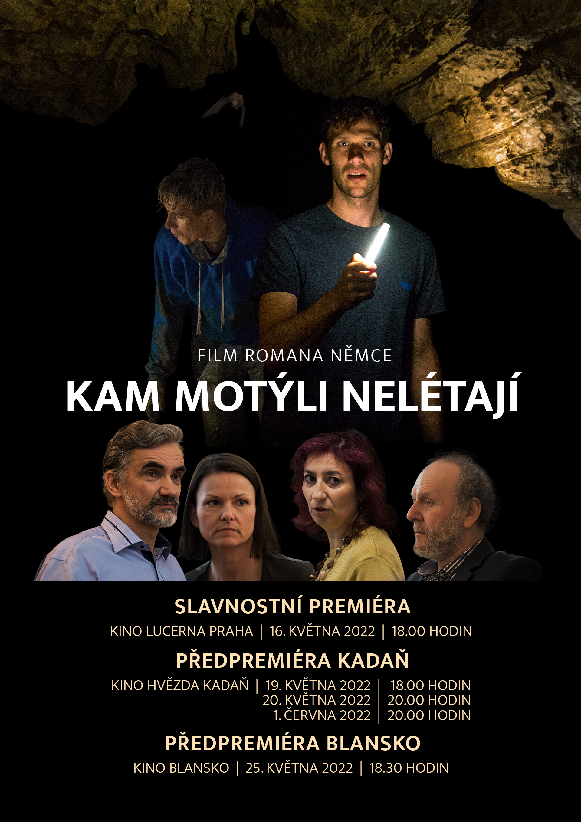 film Kam motýli nelétají režiséra Romana Němce - plakát