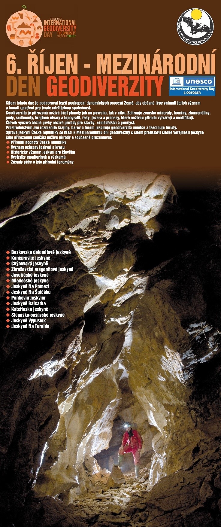 6. říjen - Mezinárodní den geodiverzity