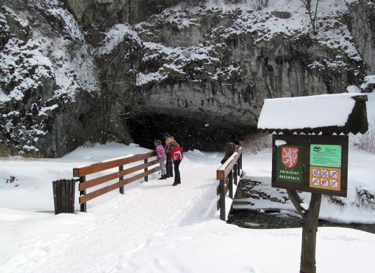 Sloupsko-šošůvské jeskyně v zimě
