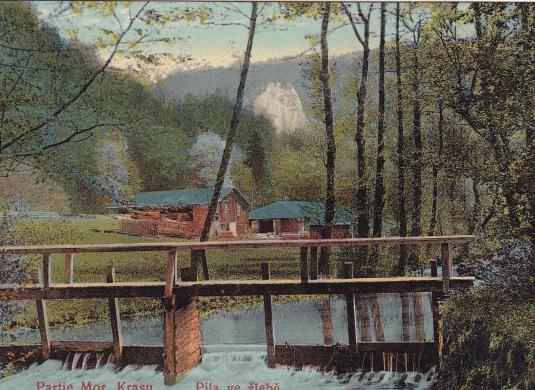 Partie Mor. Krasu – Pila ve žlebě (dnes zatopeno „Jakubovým jezerem“)