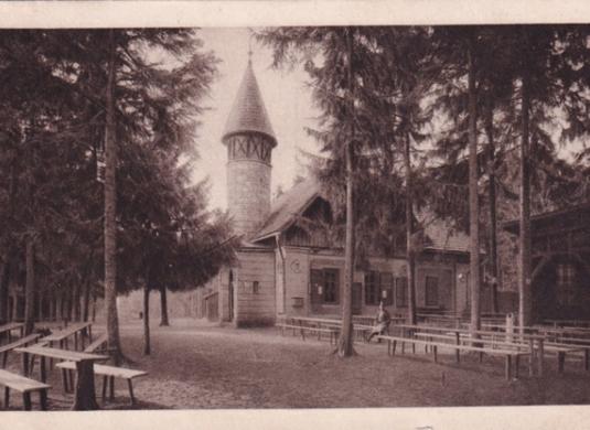 Macocha. Útulna klubu Čsl. Turistů u Horního můstku propasti  1925