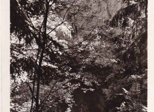 Propast Macocha – Pohled z dolního můstku (nedatováno)