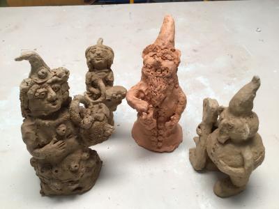 Skřítkové pro JNŠ z dílny ZUŠ Jeseník