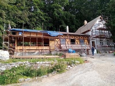 rekonstrukce budovy Jeskyně Na Špičáku