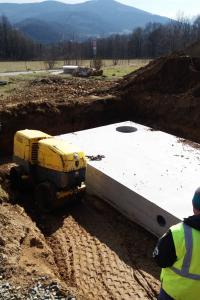 Jeskyně Na Špičáku -  stavba sociálních zařízení