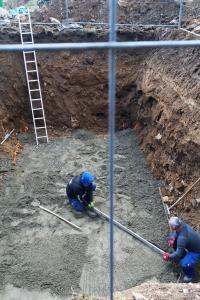 Jeskyně Na Špičáku -  stavba sociálních zařízení