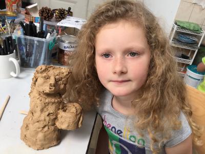 Skřítkové pro JNŠ z dílny ZUŠ Jeseník