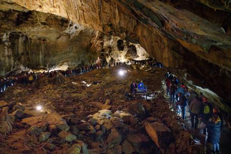 Hana a Petr Ulrychovi v Kateřinské jeskyni, 10. 6. 2023