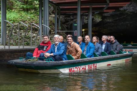 Návštěva prezidenta Petra Pavla v Punkevních jeskyních, 26. 9. 2023