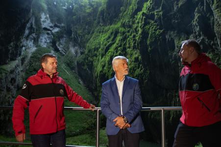 Návštěva prezidenta Petra Pavla v Punkevních jeskyních, 26. 9. 2023