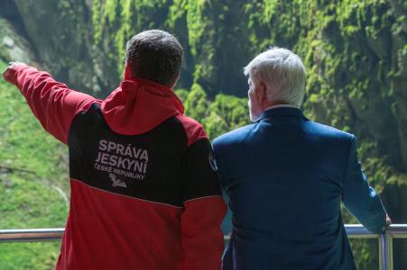 Návštěva prezidenta Petra Pavla v Punkevních jeskyních, 26. 9. 2023