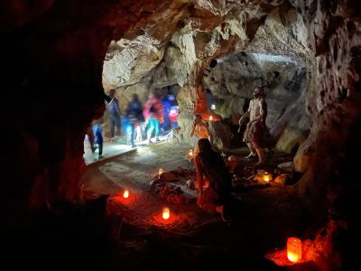 Halloween postrašil v Mladečských jeskyních 26.-27. října 2024