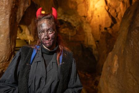 Mikuláš s partičkou v Mladečských jeskyních, 5. 12. 2024