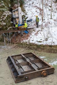 Oprava škod v Punkevních jeskyních po povodních, únor 2025 