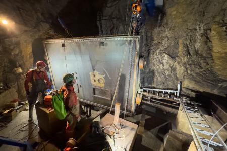 Oprava škod v Punkevních jeskyních po povodních, únor 2025 