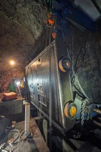 Oprava škod v Punkevních jeskyních po povodních, únor 2025 