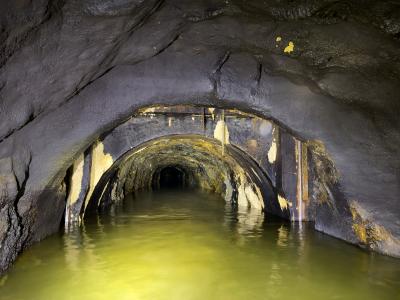 Oprava škod v Punkevních jeskyních po povodních, únor 2025 