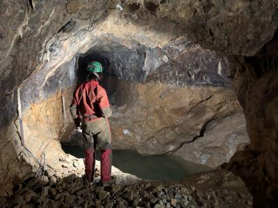 Oprava škod v Punkevních jeskyních po povodních, únor 2025 