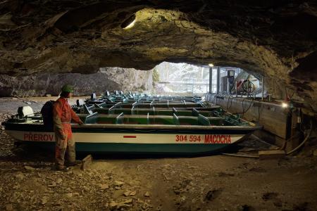 Oprava škod v Punkevních jeskyních po povodních, únor 2025 