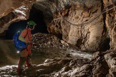 Oprava škod v Punkevních jeskyních po povodních, únor 2025 