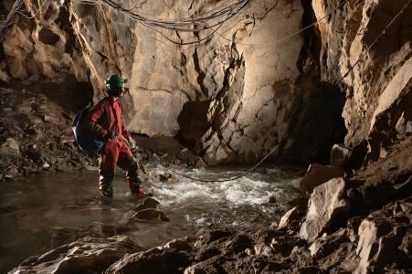 Oprava škod v Punkevních jeskyních po povodních, únor 2025 