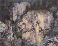 Pohled z levé stráně propasti Macochy (1920)