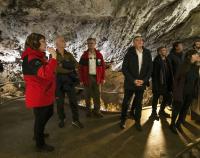 Zbrašovské aragonitové jeskyně poprvé v dějinách hostily prezidenta